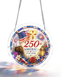 Acrylic Jigsaw Puzzle Suncatcher - Faith & Freedom