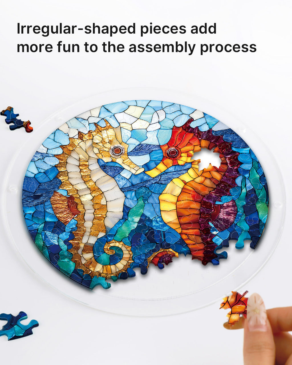Dreamy Seahorses Light Suncatcher-Acrylic Window Art