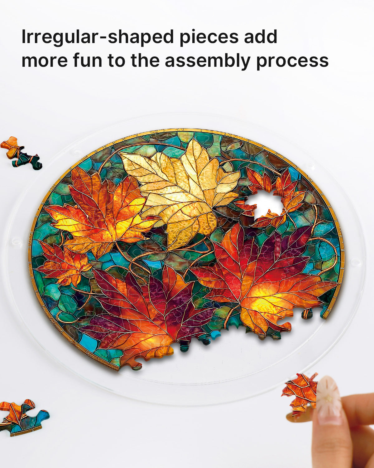 Golden Maple Light Suncatcher-Acrylic Window Art