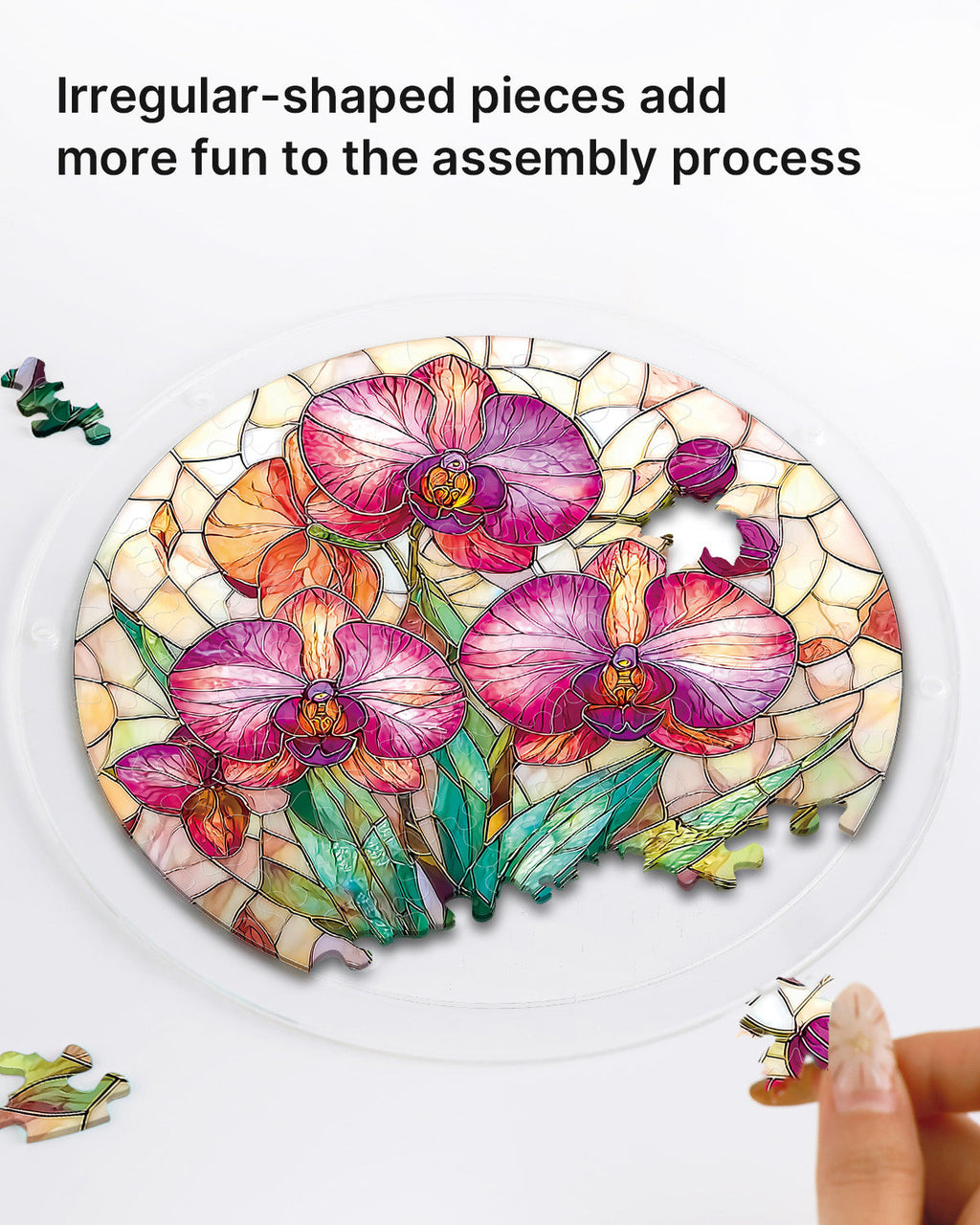 Dreamy Orchids Light Suncatcher-Acrylic Window Art
