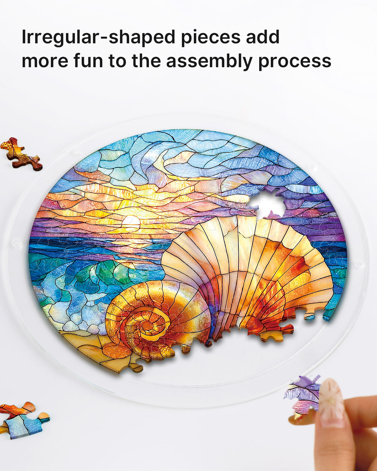 Ocean Echo Shell Light Suncatcher-Acrylic Window Art