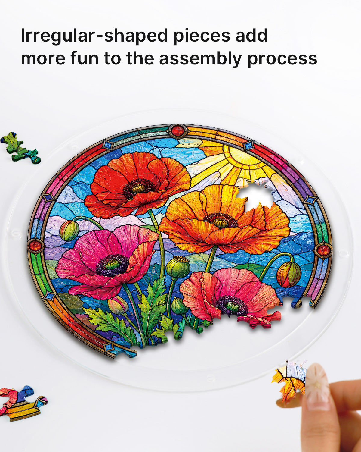 Sunlit Floral Garden Light Suncatcher-Acrylic Window Art
