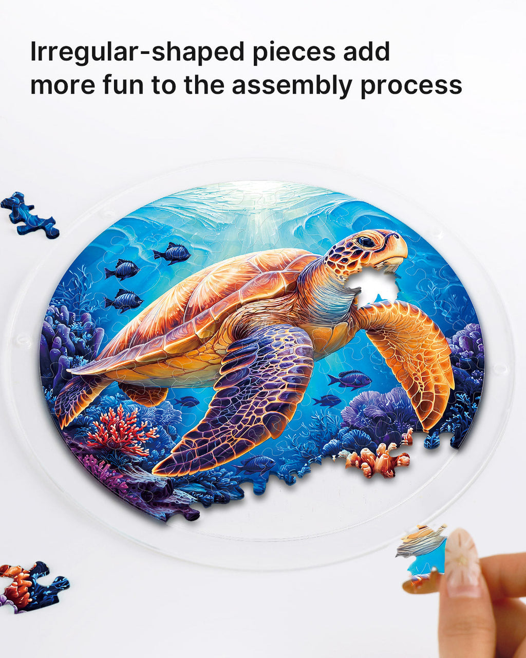 Acrylic Jigsaw Puzzle Suncatcher - Starsea Turtle