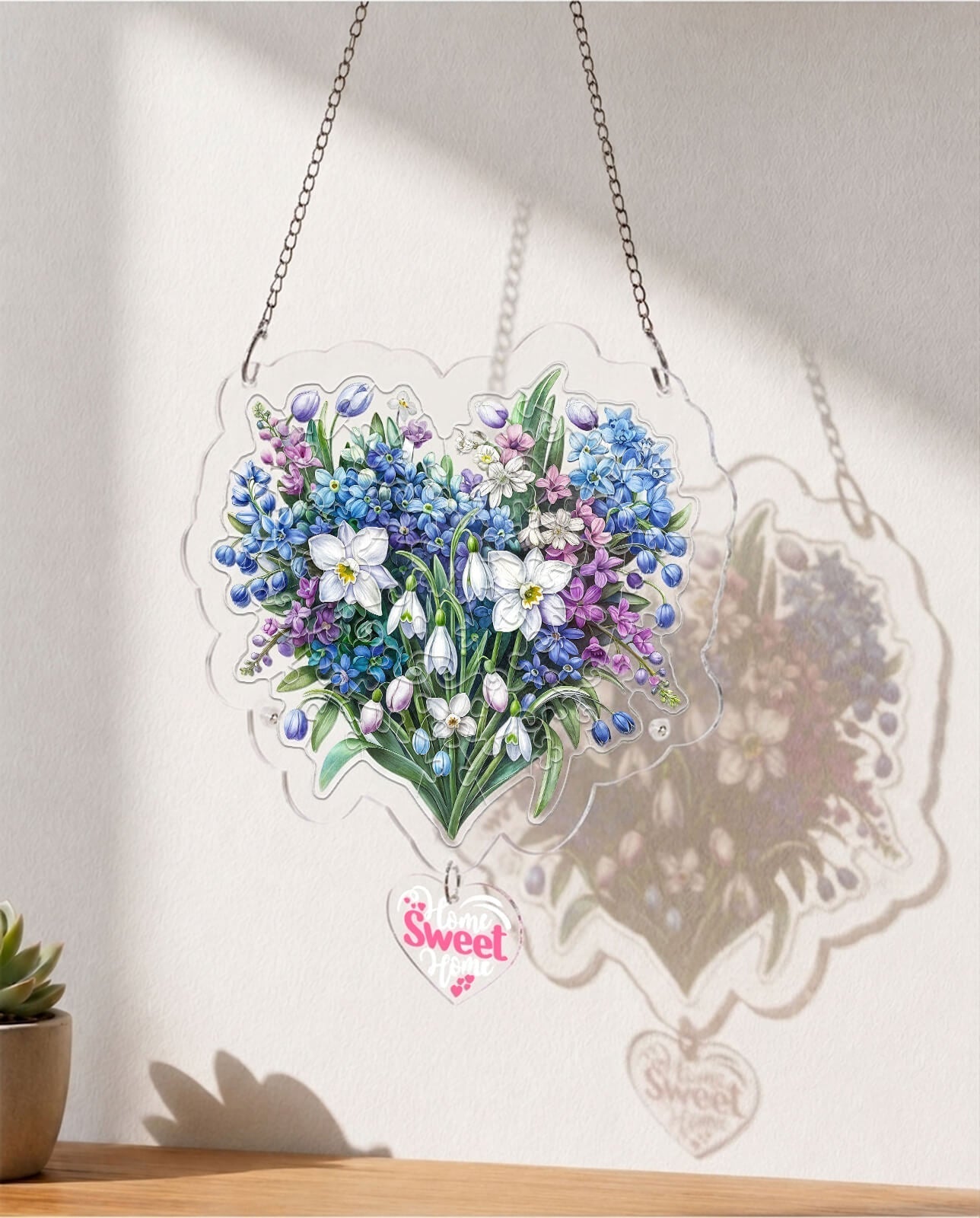 Acrylic Jigsaw Puzzle Suncatcher - Secret Words of Spring