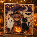 3D Halloween-Themed DIY Diamond Painting – Highland Cow