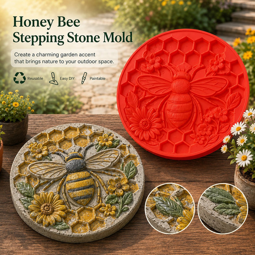 Reusable Stepping Stone Mold – Bee