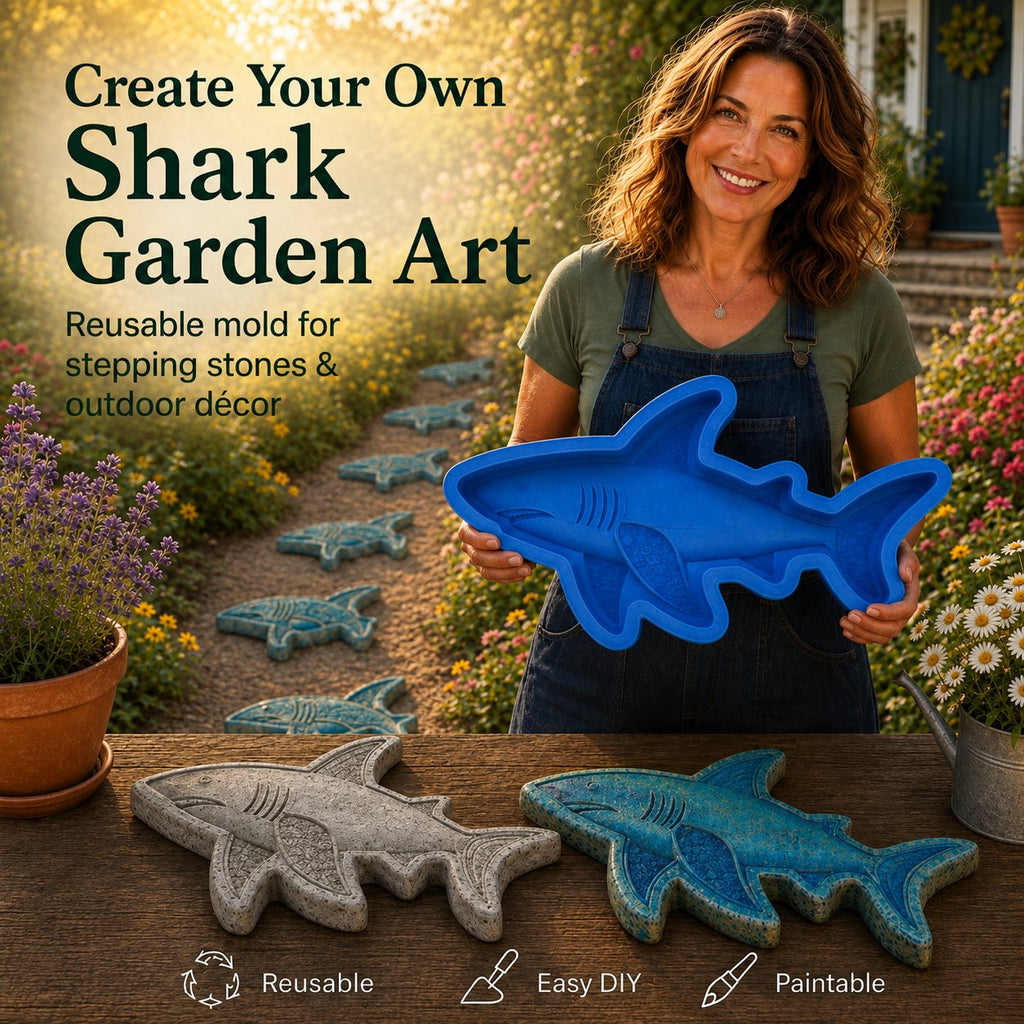 Reusable Stepping Stone Mold – Shark