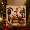 3D Pearl Christmas DIY Diamond Painting - Santa's Studio