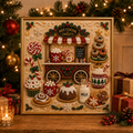 3D Pearl Christmas DIY Diamond Painting - Dessert Cart