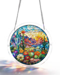 Acrylic Jigsaw Puzzle Suncatcher - Desert Sunrise