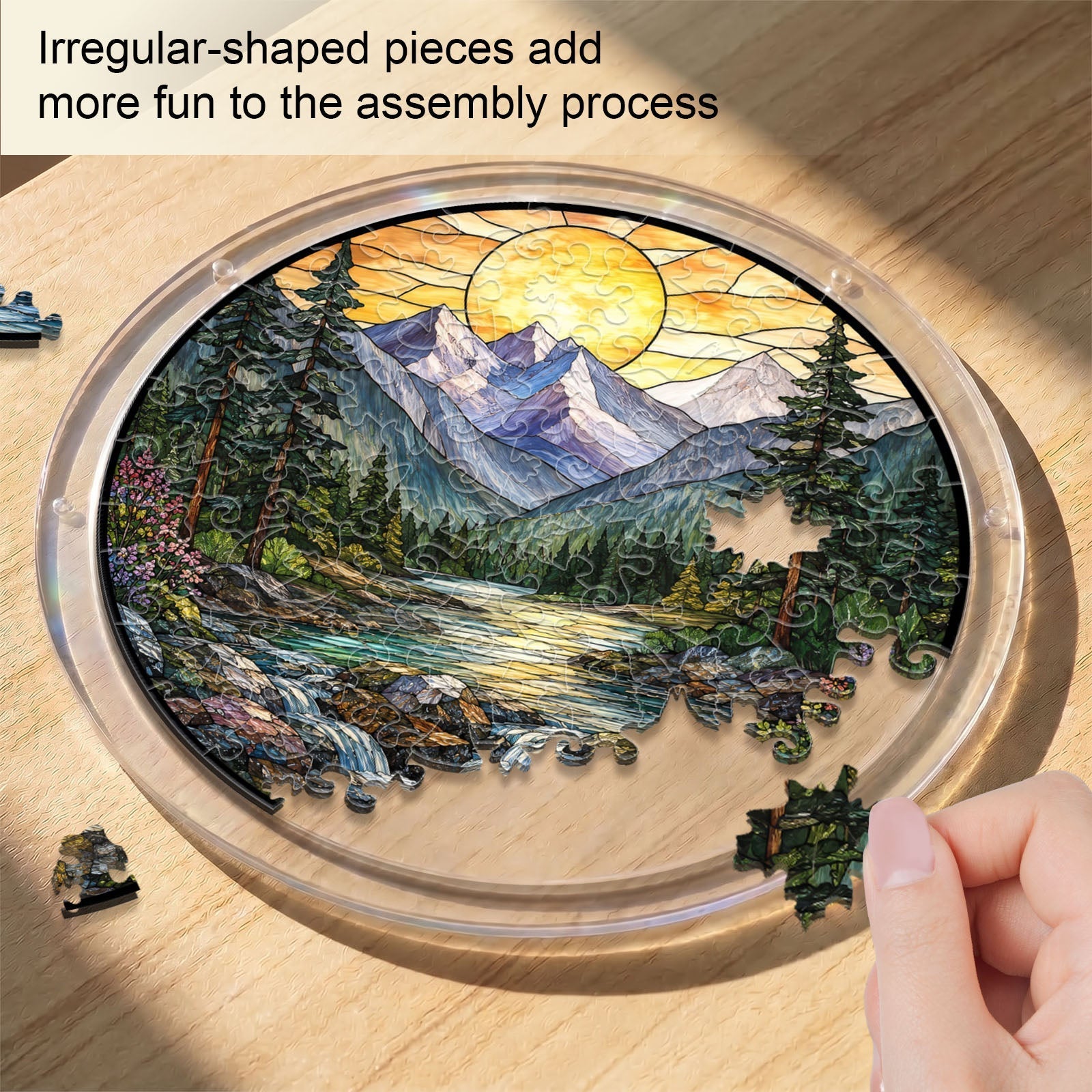 Acrylic Jigsaw Puzzle Suncatcher - Golden Valley