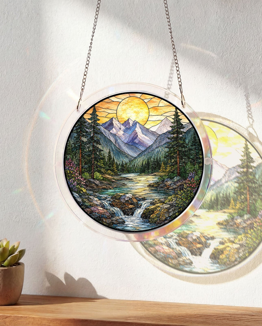 Acrylic Jigsaw Puzzle Suncatcher - Golden Valley