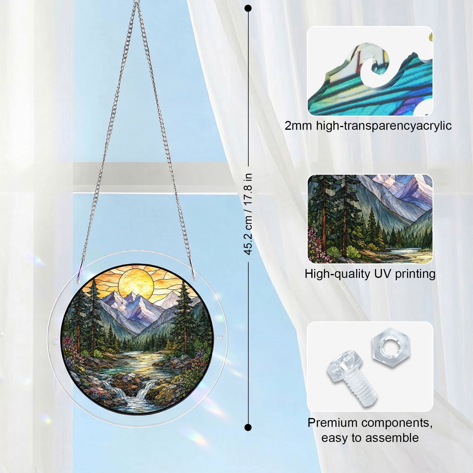 Acrylic Jigsaw Puzzle Suncatcher - Golden Valley