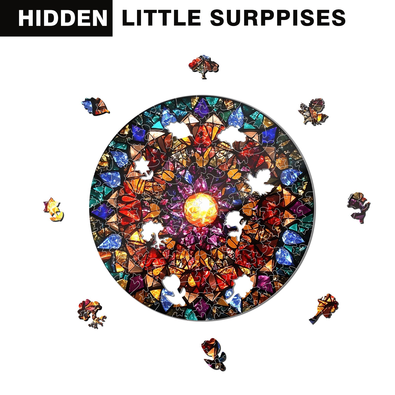 Acrylic Puzzle Suncatcher – Lotus of Light
