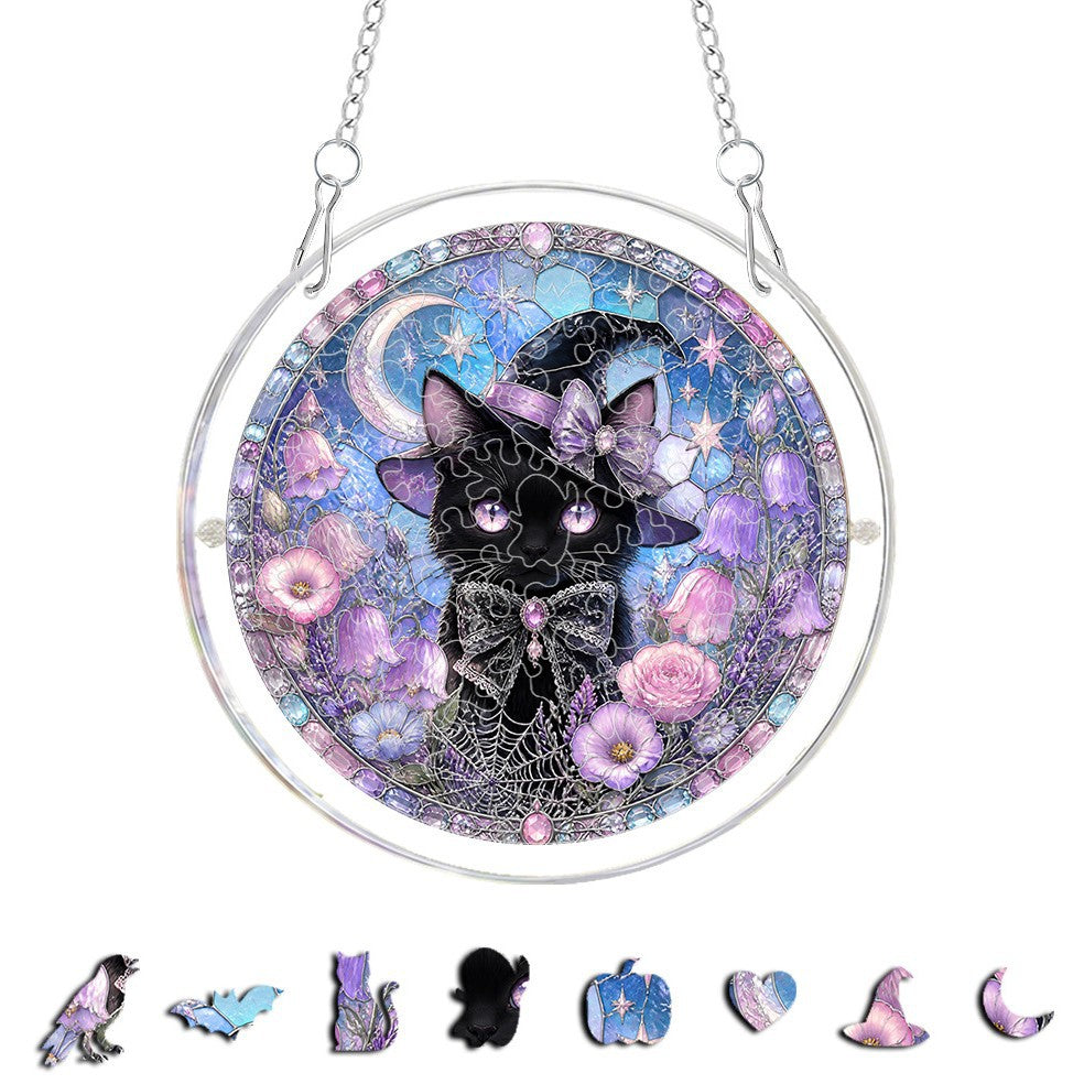 Halloween Acrylic Puzzle Suncatcher