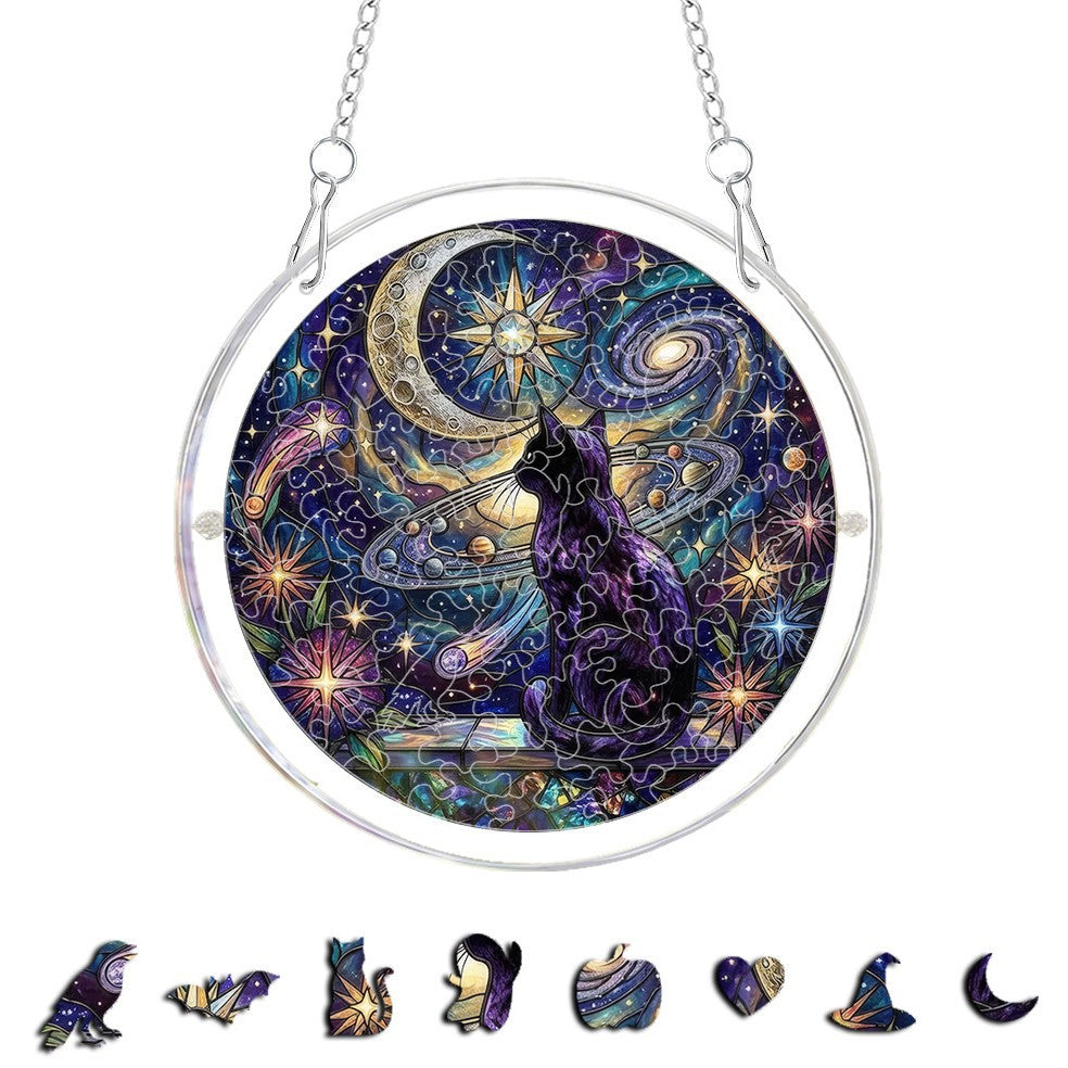Halloween Acrylic Puzzle Suncatcher