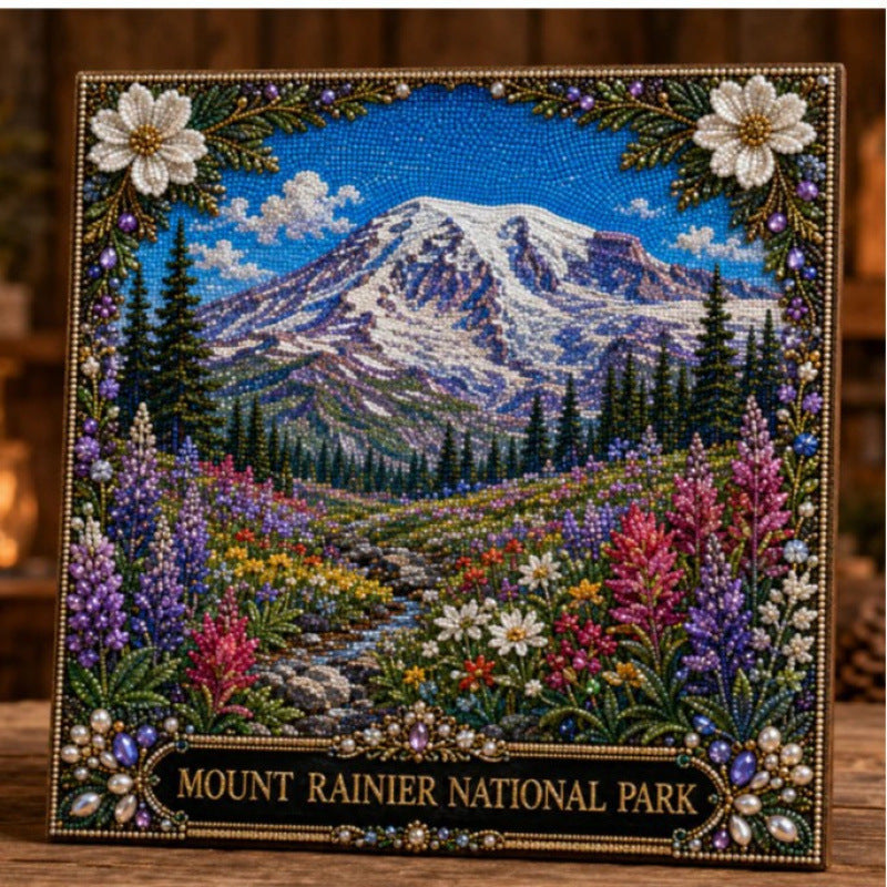 3D Diamond Painting – Mount Rainier National Park