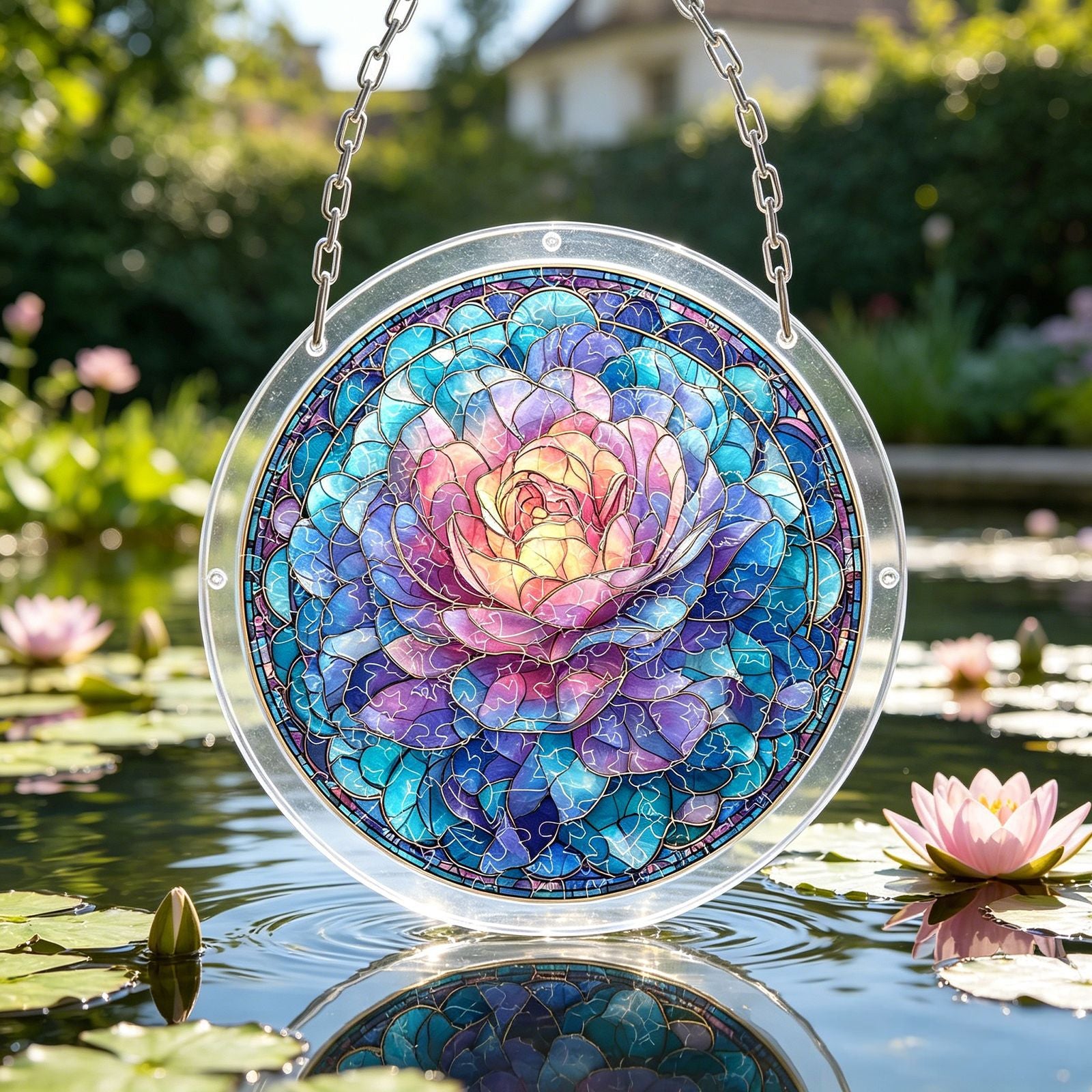Acrylic Puzzle Suncatcher – Azure Dream