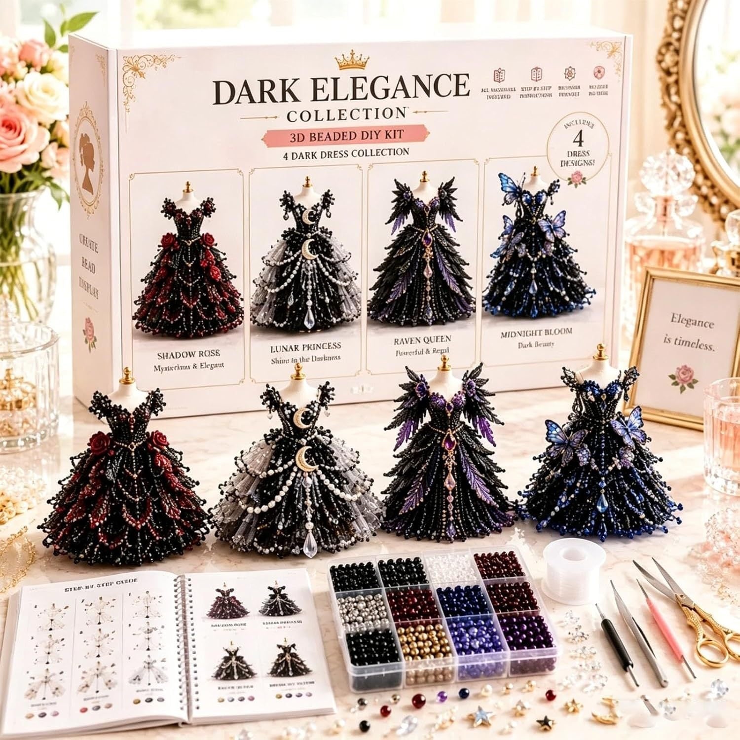3D Beaded Magic Dress DIY Kit
