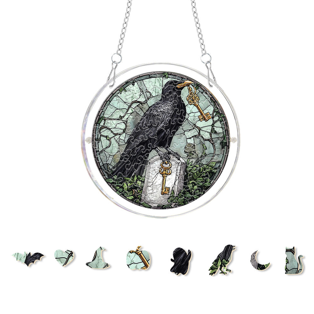 Halloween Acrylic Puzzle Suncatcher
