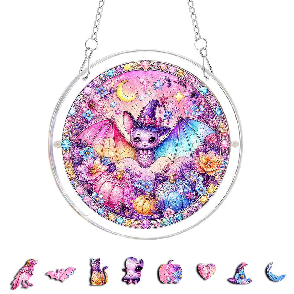 Halloween Acrylic Puzzle Suncatcher