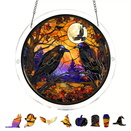 Halloween Acrylic Puzzle Suncatcher