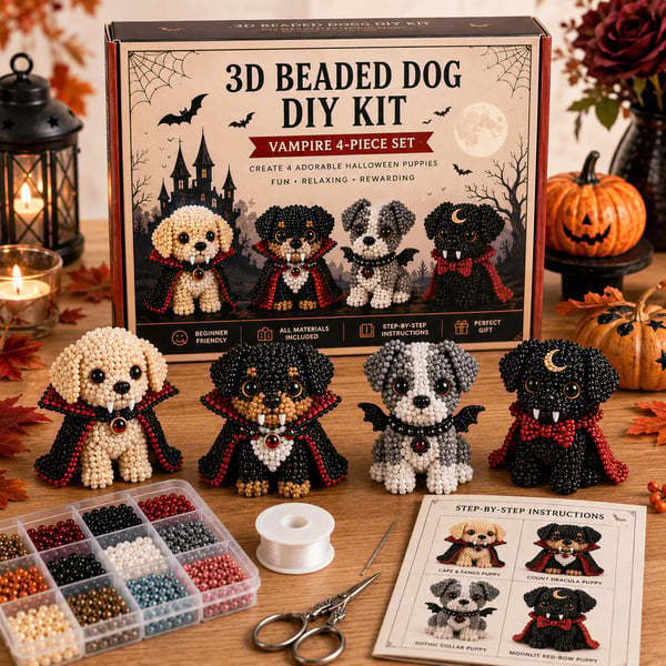 3D Magic Bead DIY Kit – Vampire Puppy