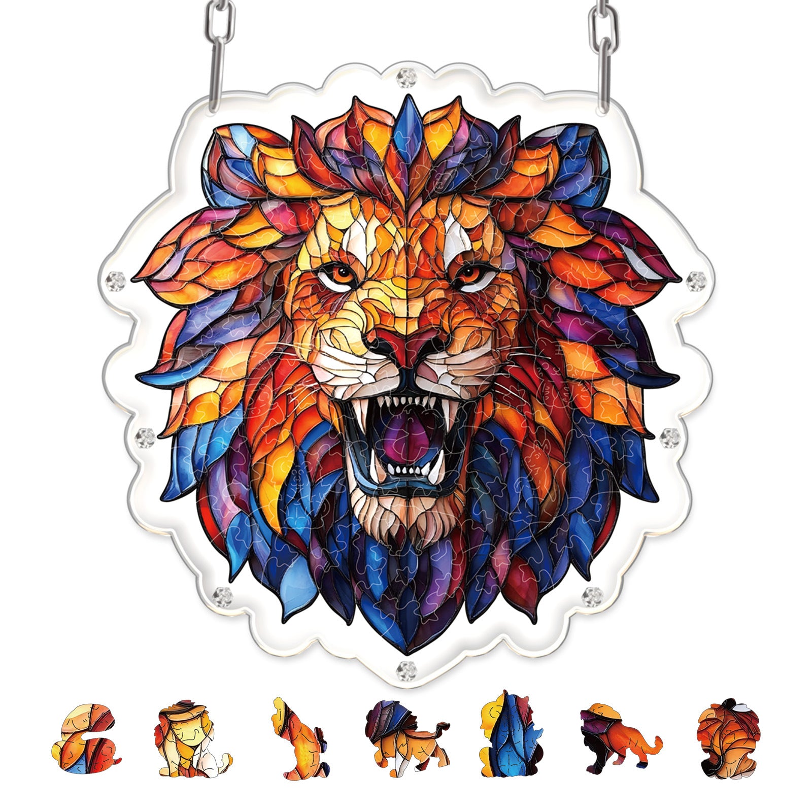 Acrylic Puzzle Suncatcher – Lion