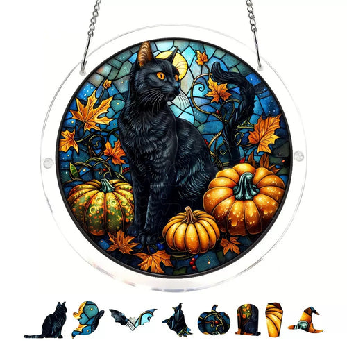 Halloween Acrylic Puzzle Suncatcher