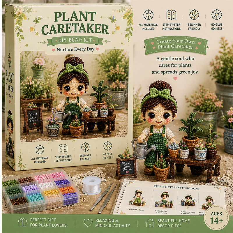 3D Magic Bead DIY Kit – Girl Watering Flowers