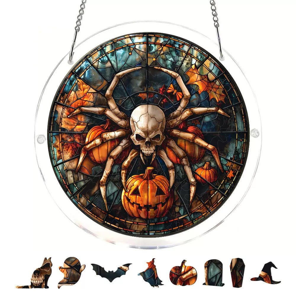 Halloween Acrylic Puzzle Suncatcher