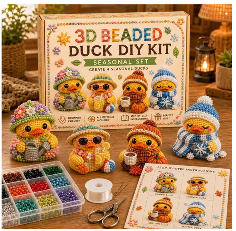 3D Beaded Duck DIY Kit – Seasonal Duckling