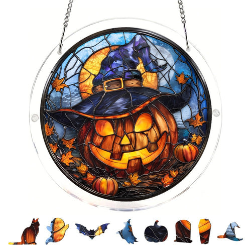 Halloween Acrylic Puzzle Suncatcher