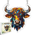 Acrylic Puzzle Suncatcher Hanging Ornament – Ox