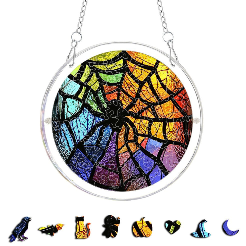 Halloween Acrylic Puzzle Suncatcher