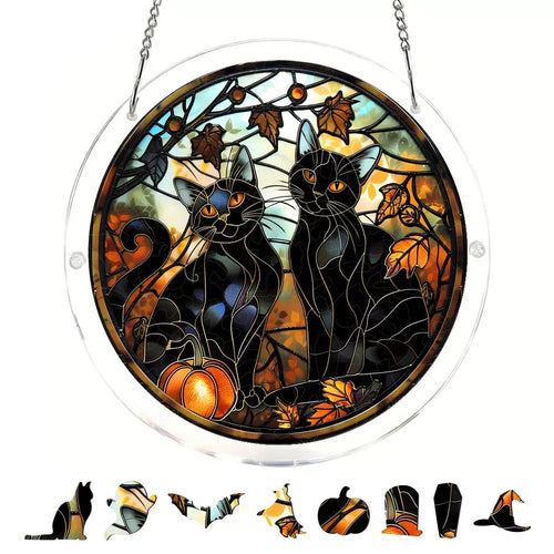Halloween Acrylic Puzzle Suncatcher