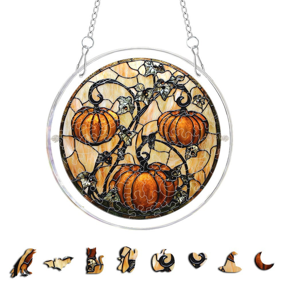 Halloween Acrylic Puzzle Suncatcher