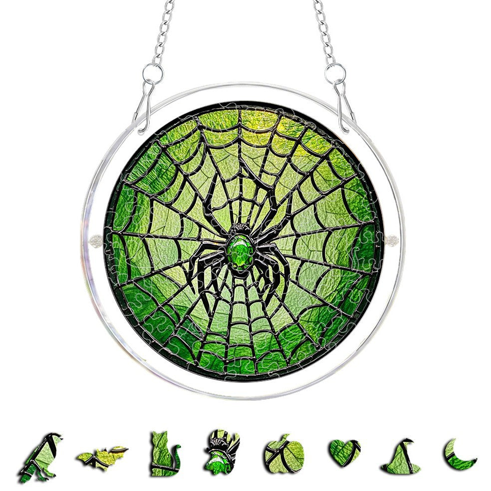 Halloween Acrylic Puzzle Suncatcher