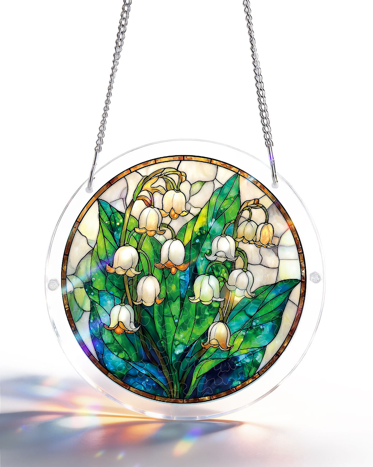 Acrylic Jigsaw Puzzle Suncatcher - Secret Lily Valley
