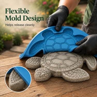 Reusable Stepping Stone Mold – Dolphin