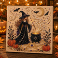 3D Halloween-Themed DIY Diamond Painting – Magical Witch