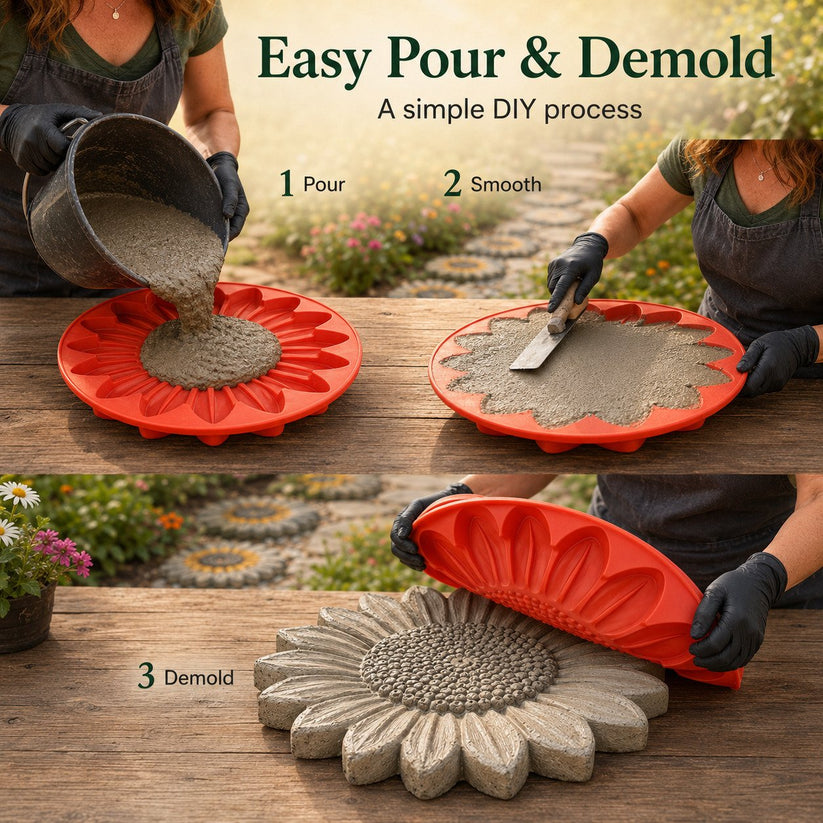 Reusable Stepping Stone Mold – Bee